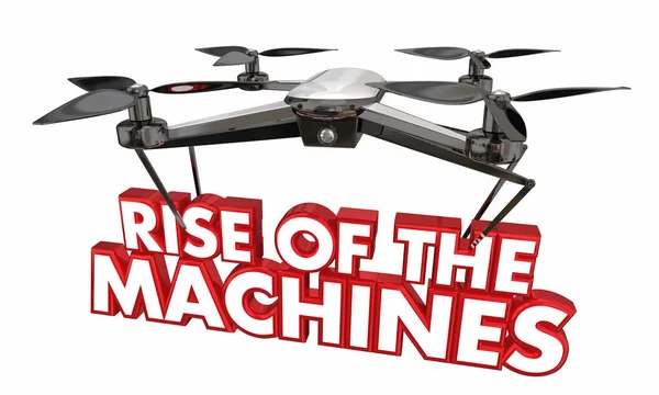 Opkomst Van Machines Drone Opstand Illustratie — Stockfoto
