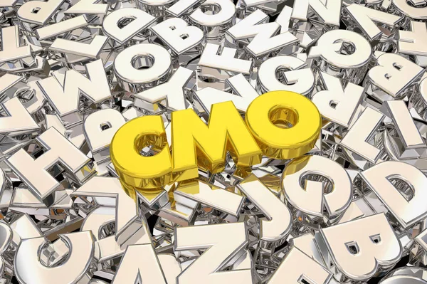 Cmo Chief Marketing Officer Top Executive Illustration — Stockfoto
