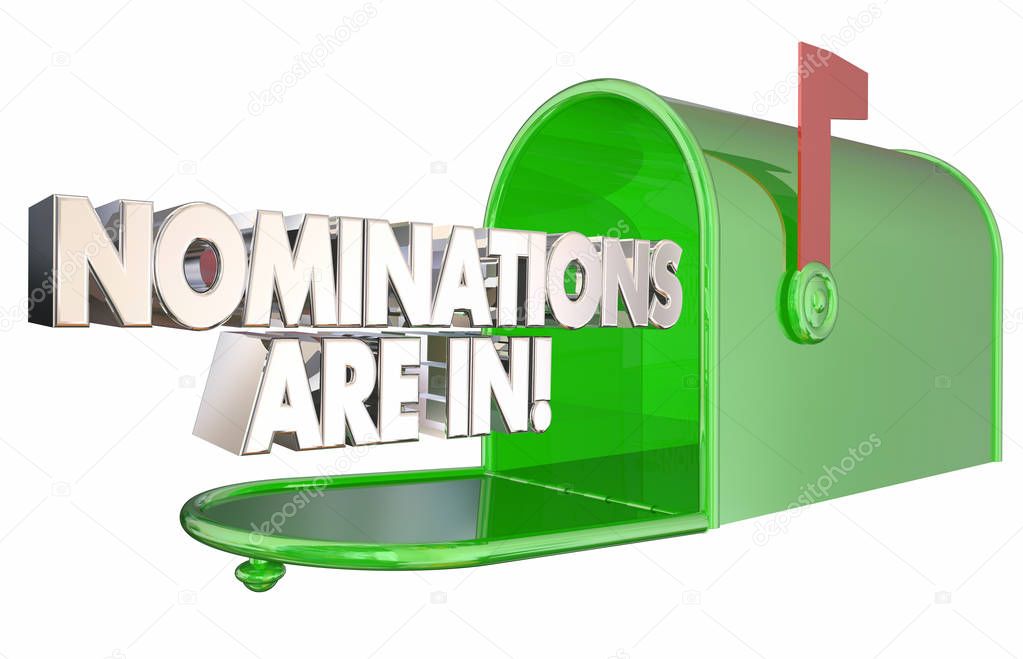 Nominations Are In Finalists Mailbox Award News 3d Illustration