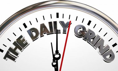 Günlük eziyet saat zaman rutin sıkıcı 3d çizim