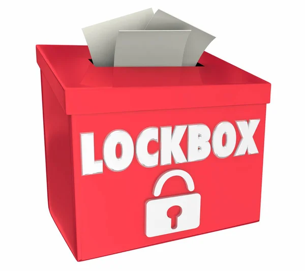 Lockbox Säkerhet Skydda Säkert Sätta Illustration — Stockfoto