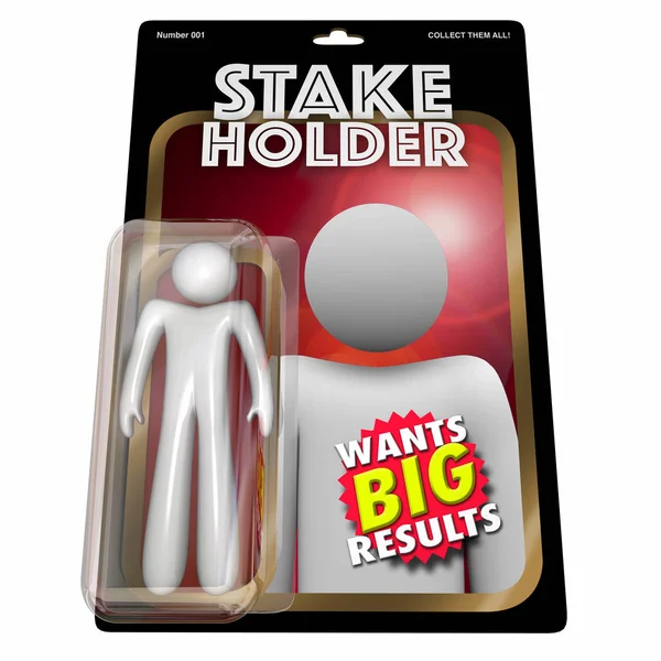 Stakeholder Action Figure Illustration — Stock Photo, Image