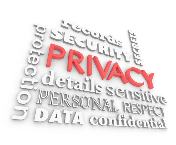 Privacy Security Sensitive Information Secrets Illustration — Stock Photo, Image