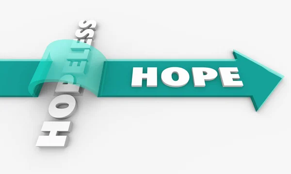 Speranza Prospettive Positive Senza Speranza Credenza — Foto Stock