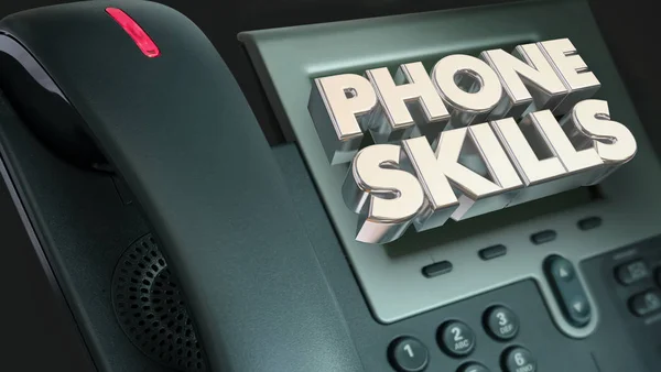 Keterampilan Telepon Memanggil Komunikasi Ilustrasi — Stok Foto