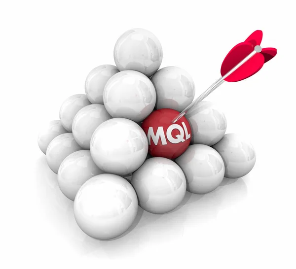 Mql Marketing Kvalifikované Zájemce Cílovým Zákazníkem Ilustrace — Stock fotografie