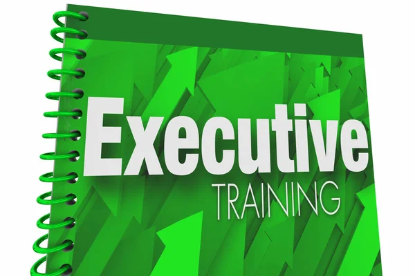 Executive Training Bok Guide Lektion Planerar Illustration — Stockfoto