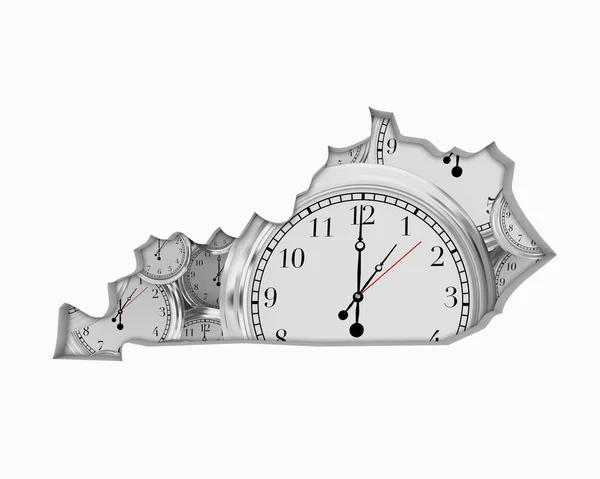 Kentucky Zegar Czasu Przechodzi Przodu Przyszłości Ilustracja — Zdjęcie stockowe