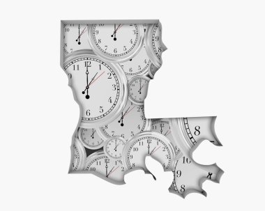 Louisiana La saat zaman ileri gelecek geçen 3d çizim