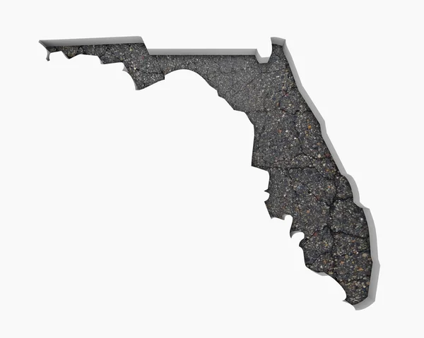 Florida Routekaart Bestrating Aanleg Infrastructuur Illustratie — Stockfoto