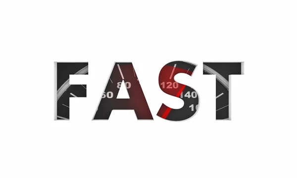 Быстрая Гонка Спидометре Fast Word Speedometer — стоковое фото