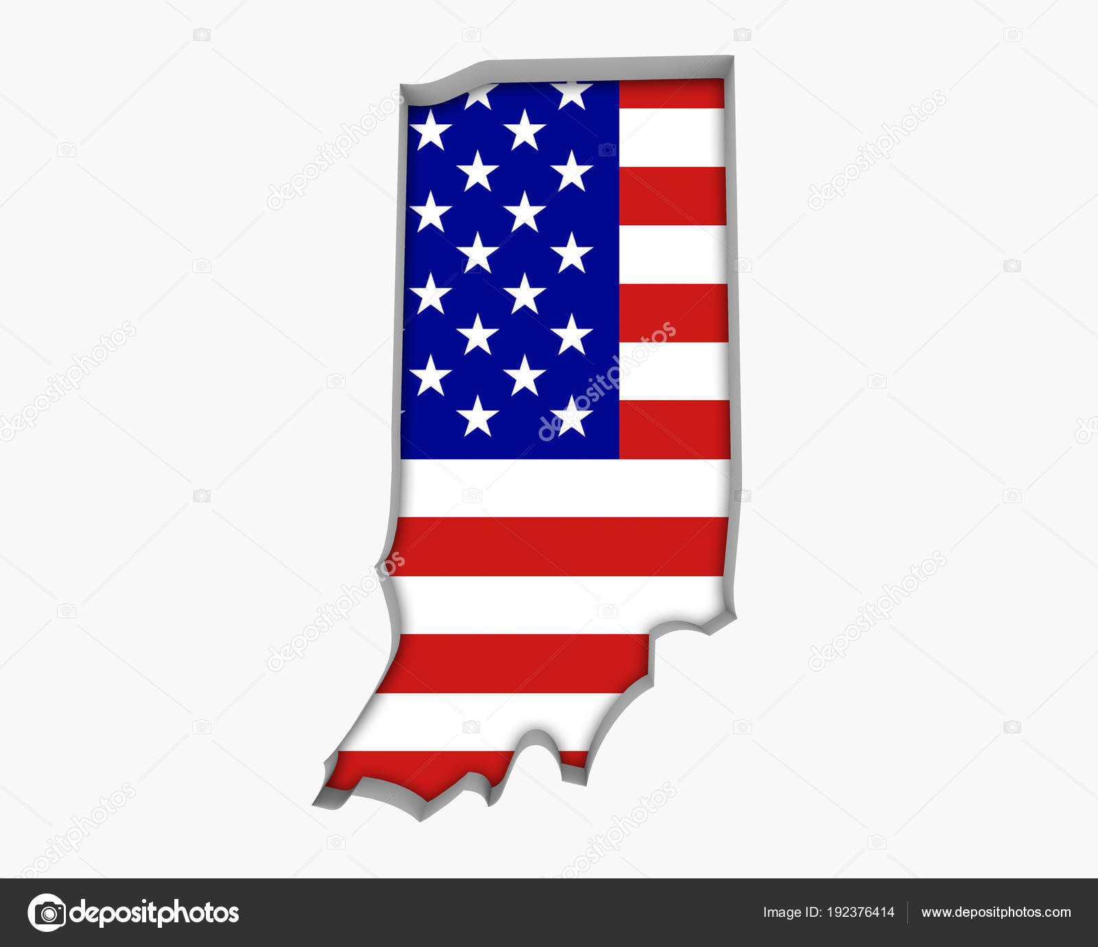 Nai Bandera Region Bandera Del Estado De Indiana De 3 X 5 ' Nai Bandera Region Bandera Del Estado De Indiana De 3 X 5 '