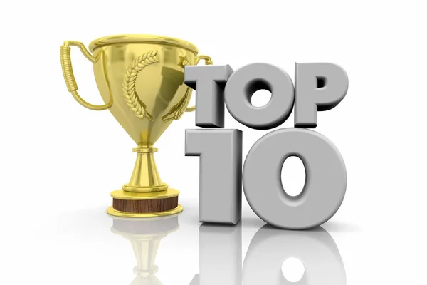 Top Trophäenpreis Illustration — Stockfoto