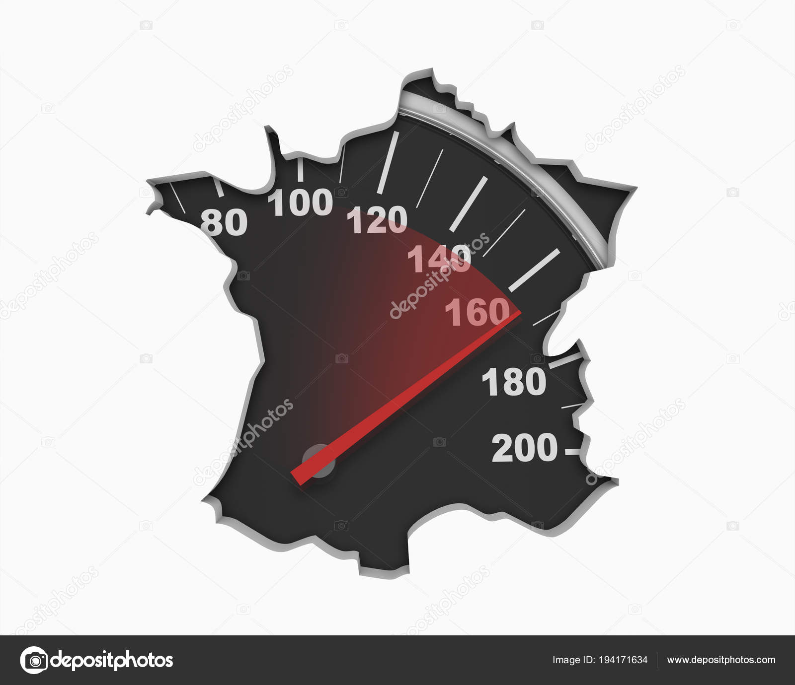 France Speedometer Map Stock Photo by ©iqoncept 194171634