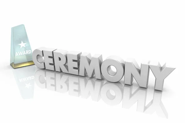 Award Ceremony Honoring Top Best Winners Words Illustration — Stock Photo, Image