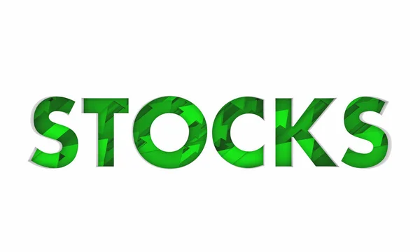 Akcie Investice Peníze Růst Úspor Vykreslení Obrázku — Stock fotografie