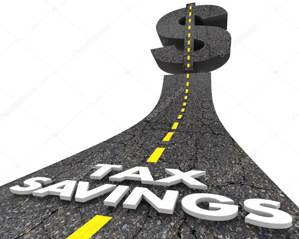 Tax Savings Road Deduction Loophole Words 3d Render Illustration