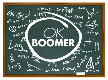 Tamam Boomer Saygısız Nesilsel Eğitim Okulu Çetesi 3D İllüstrasyon