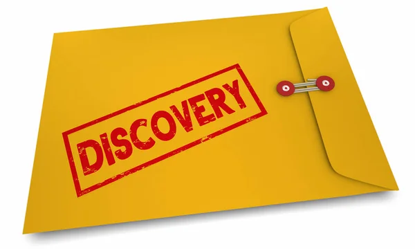 Discovery Learn Découvrez une nouvelle enveloppe d'information Illustration 3D — Photo