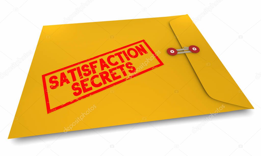 Satisfaction Secrets How to Satisfy People Customers Envelope 3d Illustration