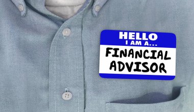 Hello I Am a Financial Advisor Name Tag Words 3d Illustration clipart