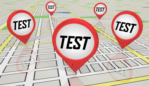 Test Location Spot Area Home Inspection Assessment Animation — Stock fotografie