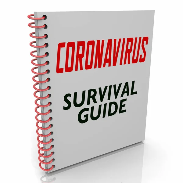 Guía Supervivencia Contra Coronavirus Book Help Advice Covid Brote Pandemic — Foto de Stock