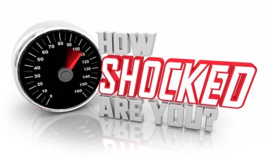 Seviye Ölçer Göstergesi Şaşırtıcı Soru 3D İllüstrasyon