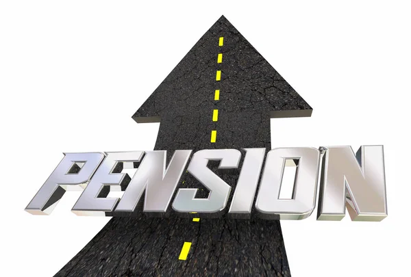 Pension Account Investment Wealth Money Growth Rising Arrow Illustration — Stock Photo, Image