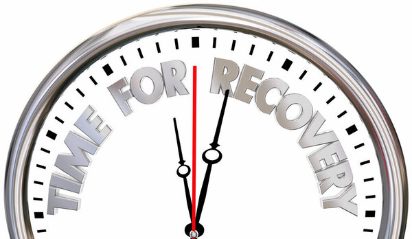 Время для восстановления экономического роста Бизнес-сила 3d Иллюстрация
