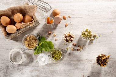 dondurma hazırlama için malzemeler