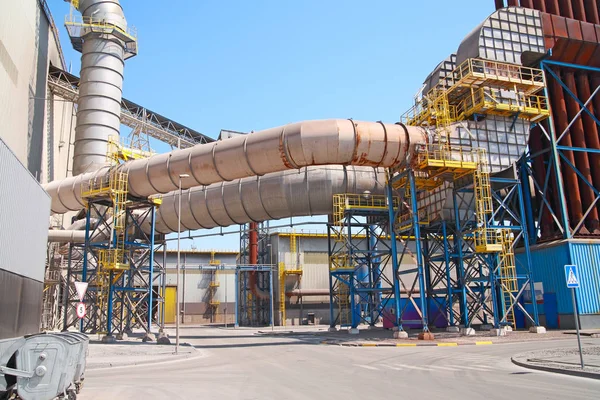 Ductwork on factory — Stock Photo, Image