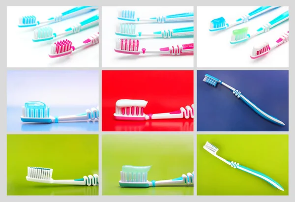 Set of toothbrushes — Stock Photo, Image