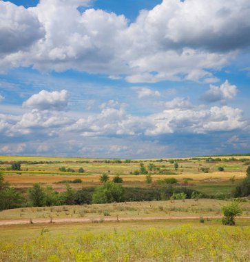Kırsal manzara bozkır