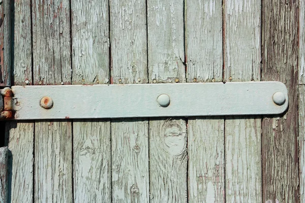 Old painted, wooden fence — Stock Photo, Image