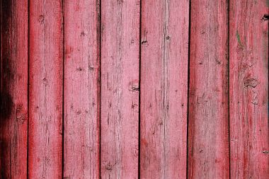 Eski kırmızı, ahşap çit