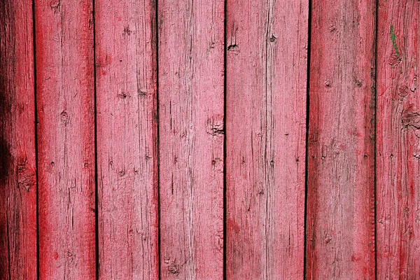 Eski kırmızı, ahşap çit