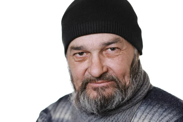 Echter Mann auf Weiß — Stockfoto