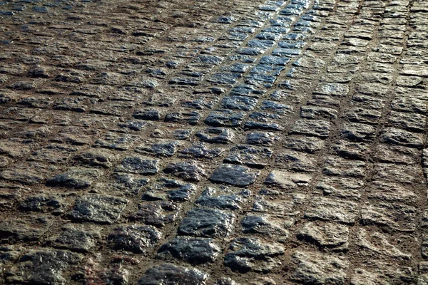 Πέτρινος Δρόμος Κοντά Στο Ηλιοβασίλεμα — Φωτογραφία Αρχείου