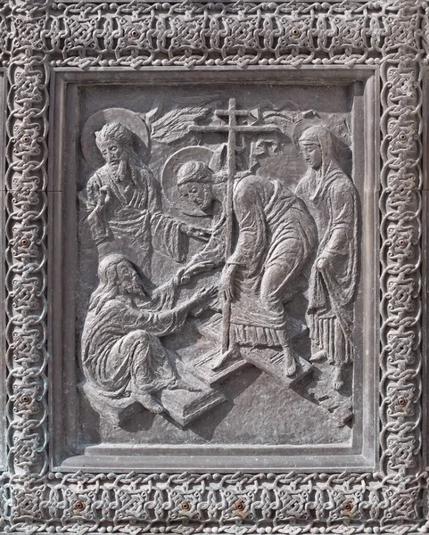 キリストの復活の象徴としての浅浮彫り — ストック写真