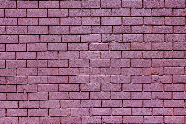 Lila Bemalte Ziegelwand — Stockfoto