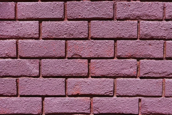 Paars Geschilderde Bakstenen Muur — Stockfoto