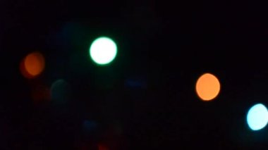 Soyut bulanık bokeh yanıp sönen garland. Tatil arka plan ışık için kırpma