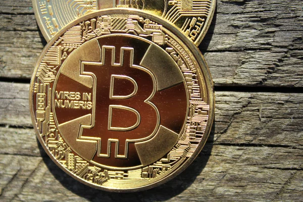 Bitcoin Blockchain Cryptocurrency Virtual Money — Stock Photo, Image