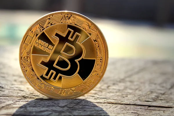 Bitcoin Kryptowährung Coin Virtuelle Währung Kryptowährung Neues Virtuelles Geld — Stockfoto