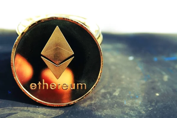Krypto Valuta Mynt Ethereum Cryptocurrency — Stockfoto