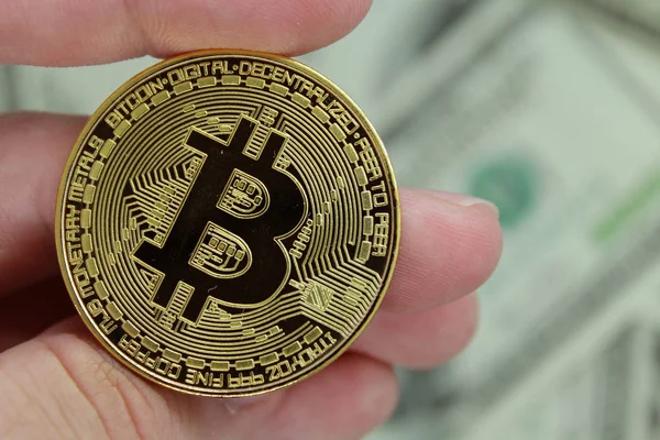 Crypto Monnaie Monnaie Numérique Bitcoin Blockchain Technologie Bitcoin Concept Minier Photos De Stock Libres De Droits