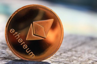 Cryptocurrency para - Ethereum.Crypto para birimi. İş ve ticaret kavramı. Yakın çekim vurdu