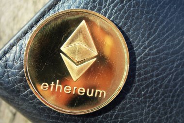 Ethereum.Cryptocurrency eter makro çekim.