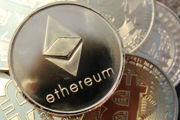 Ethereum New Virtual Money Cryptocurrency — Stock Photo, Image